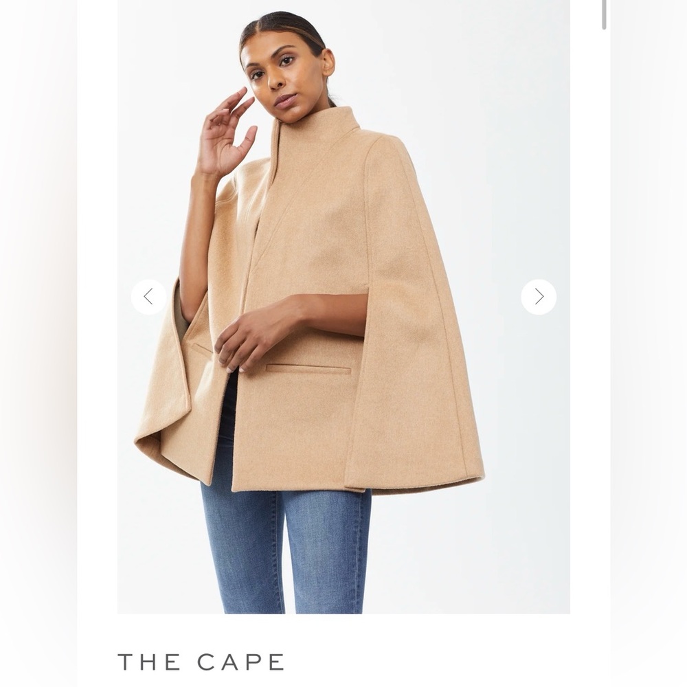 Alice Walk Camel Tan Cape Jacket Medium M